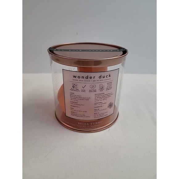 NIB Bella Tunno Orange Handsome Wonder Duck‎ Non-Toxic cheeky bath friend - Picture 2 of 4